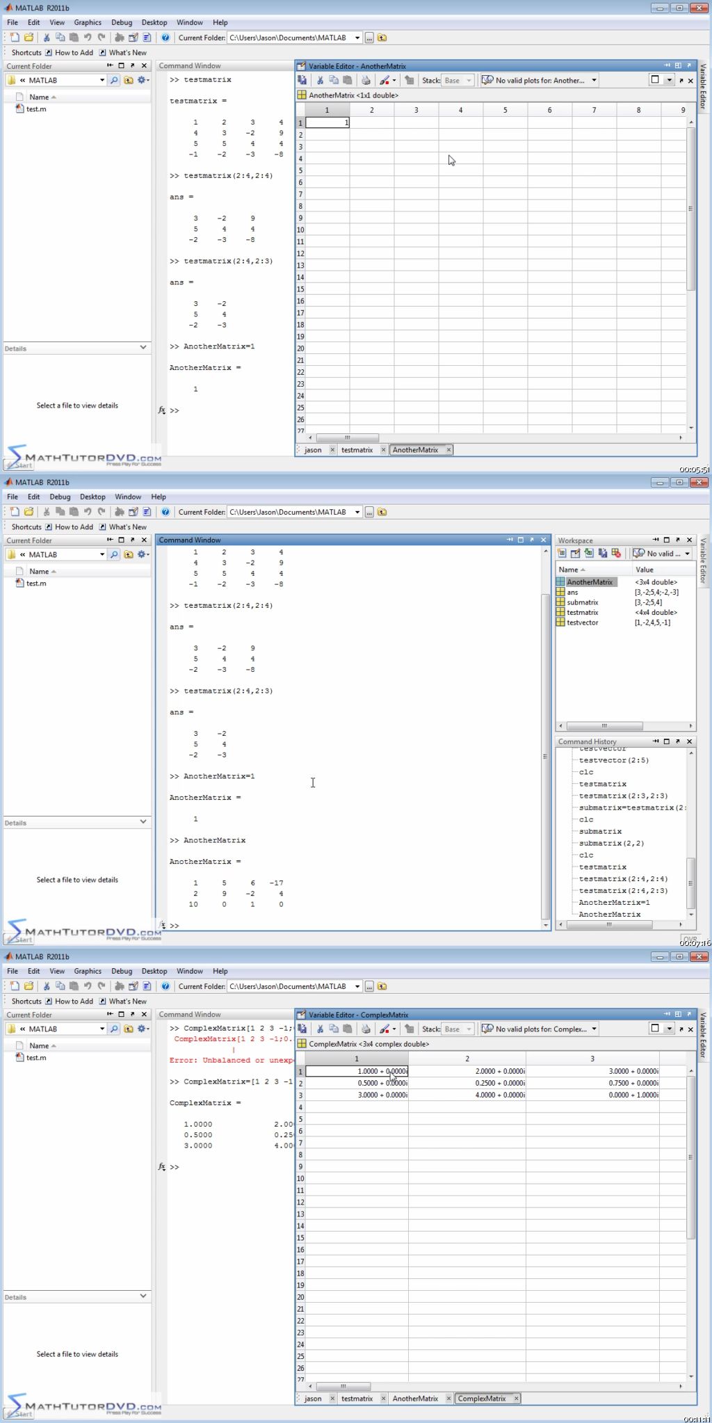 Learning Matlab - Essential Skills