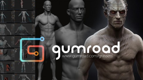 ZBrush Anatomy & Design Package by Rafael Grassetti