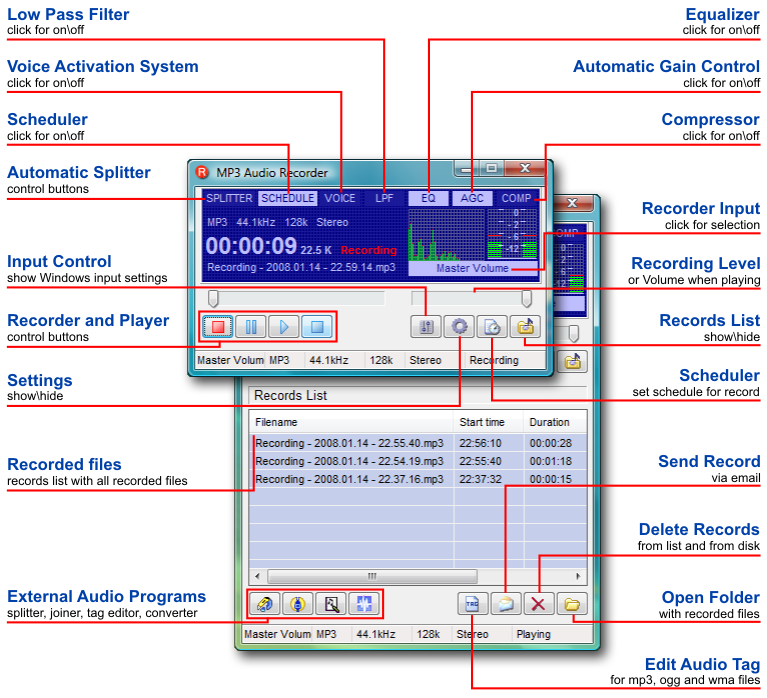 Pistonsoft MP3 Audio Recorder 2.0