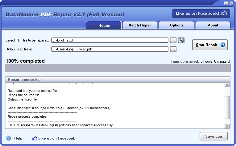 DataNumen PDF Repair 2.1 Retail