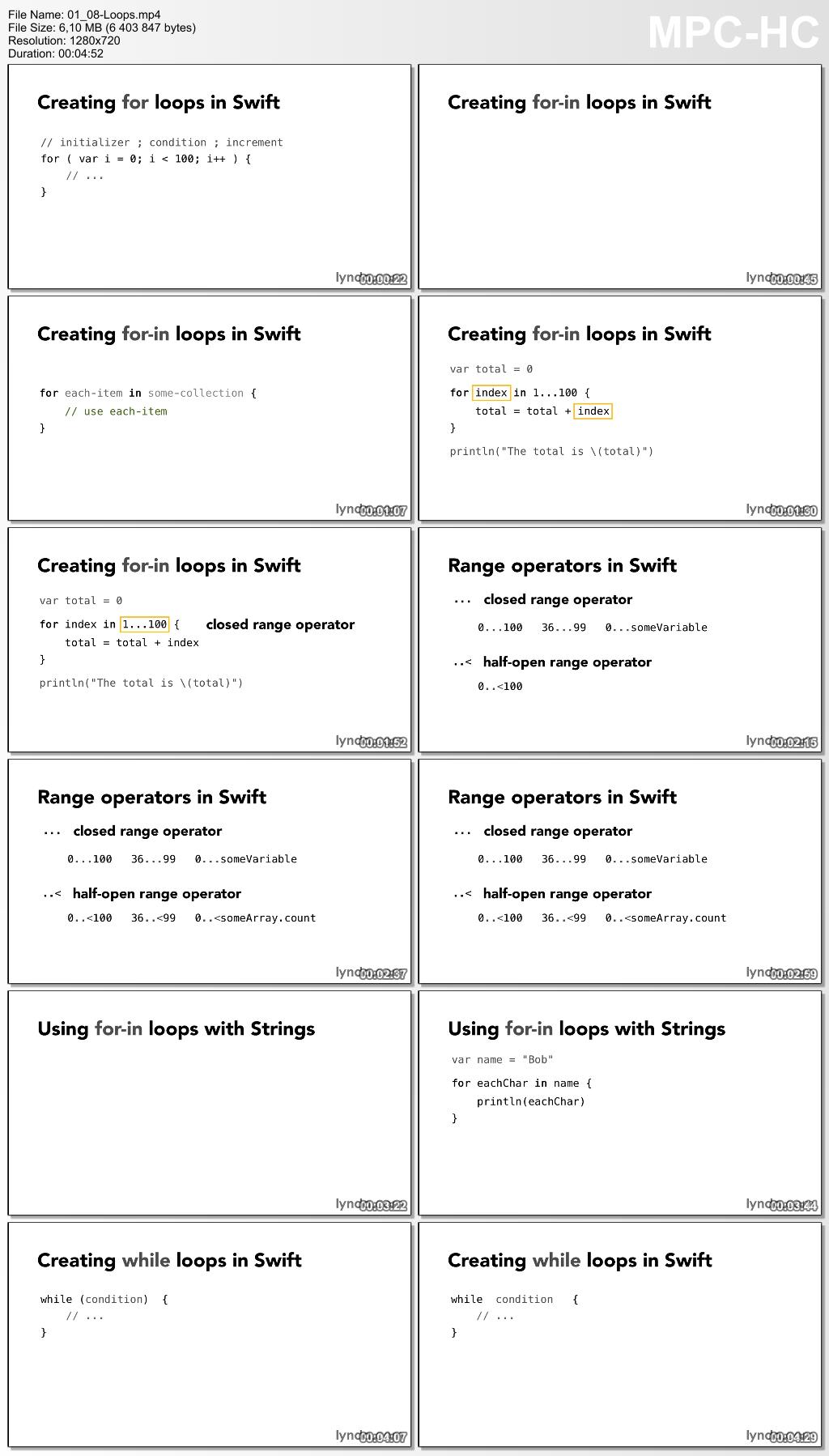 Lynda - Swift Programming Language First Look