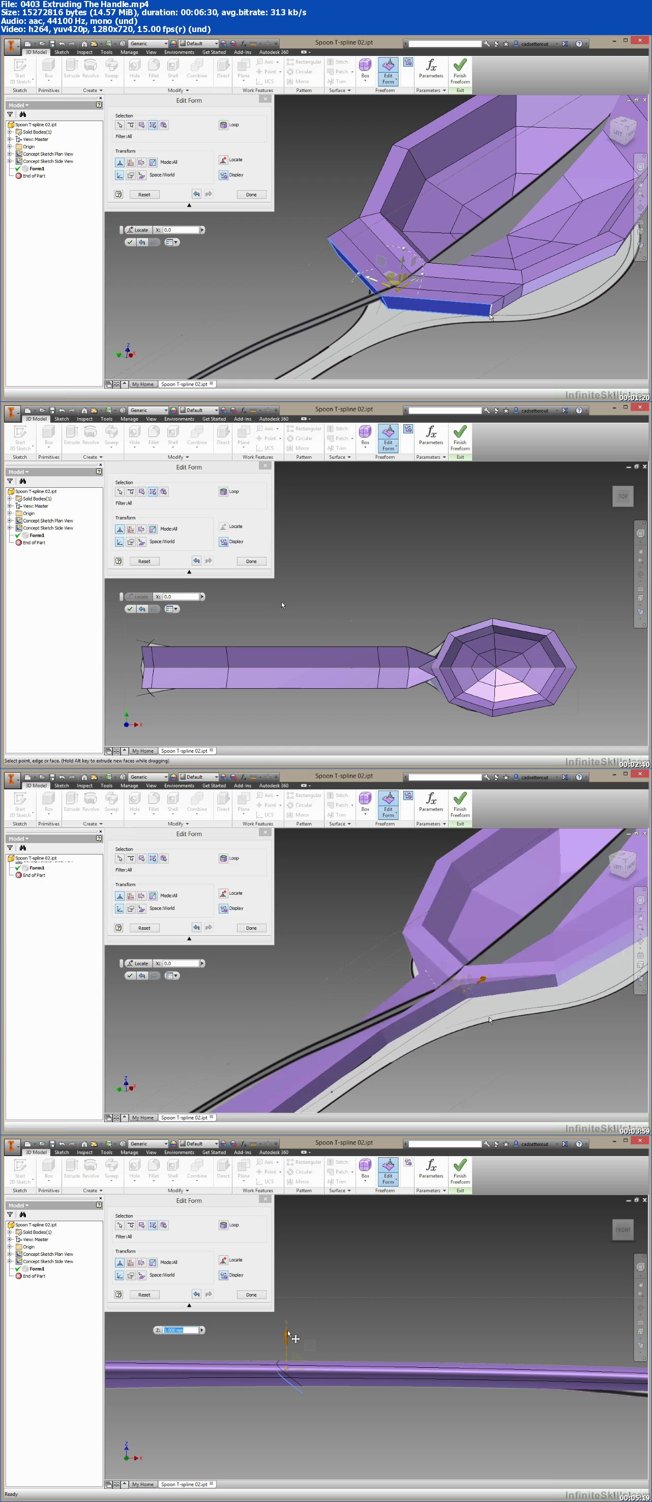 Infiniteskills - Mastering Autodesk Inventor - T-Splines