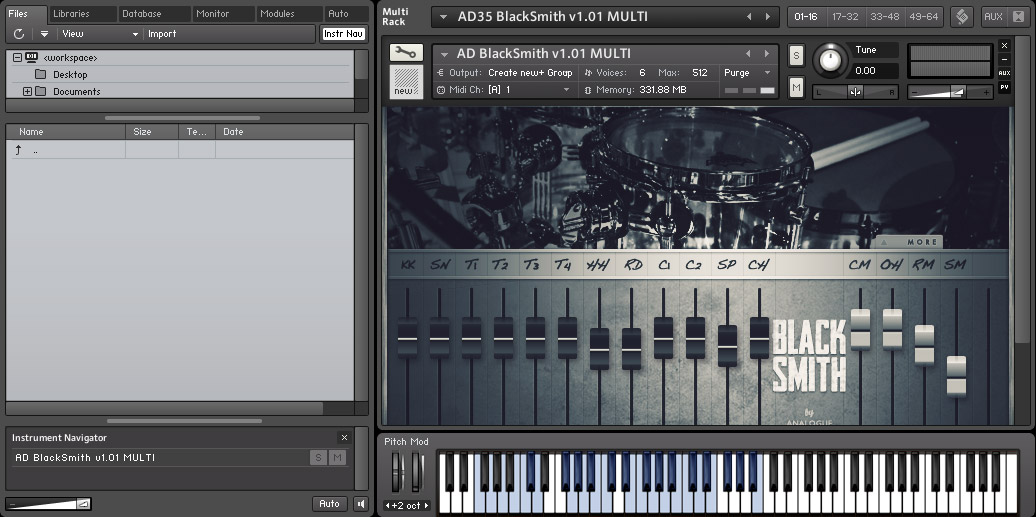 Analogue Drums BlackSmith KONTAKT