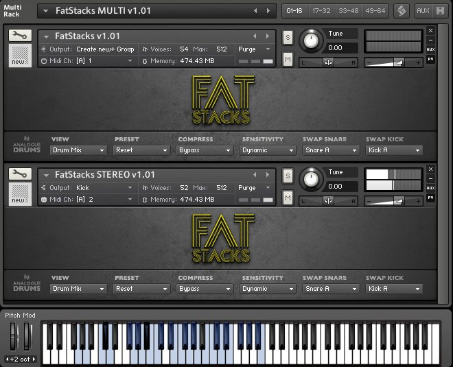 Analogue Drums Fat Stacks KONTAKT