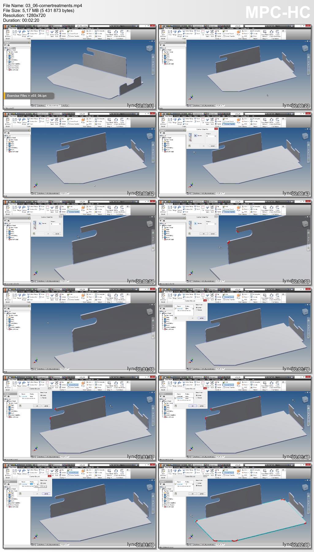 Lynda - Sheet Metal Design with Inventor