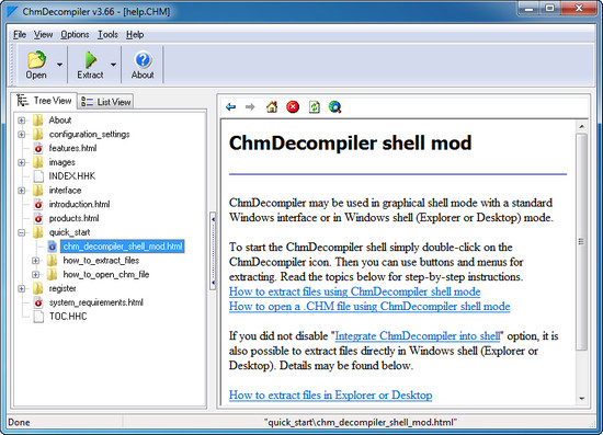 ChmDecompiler 3.66 Build 575