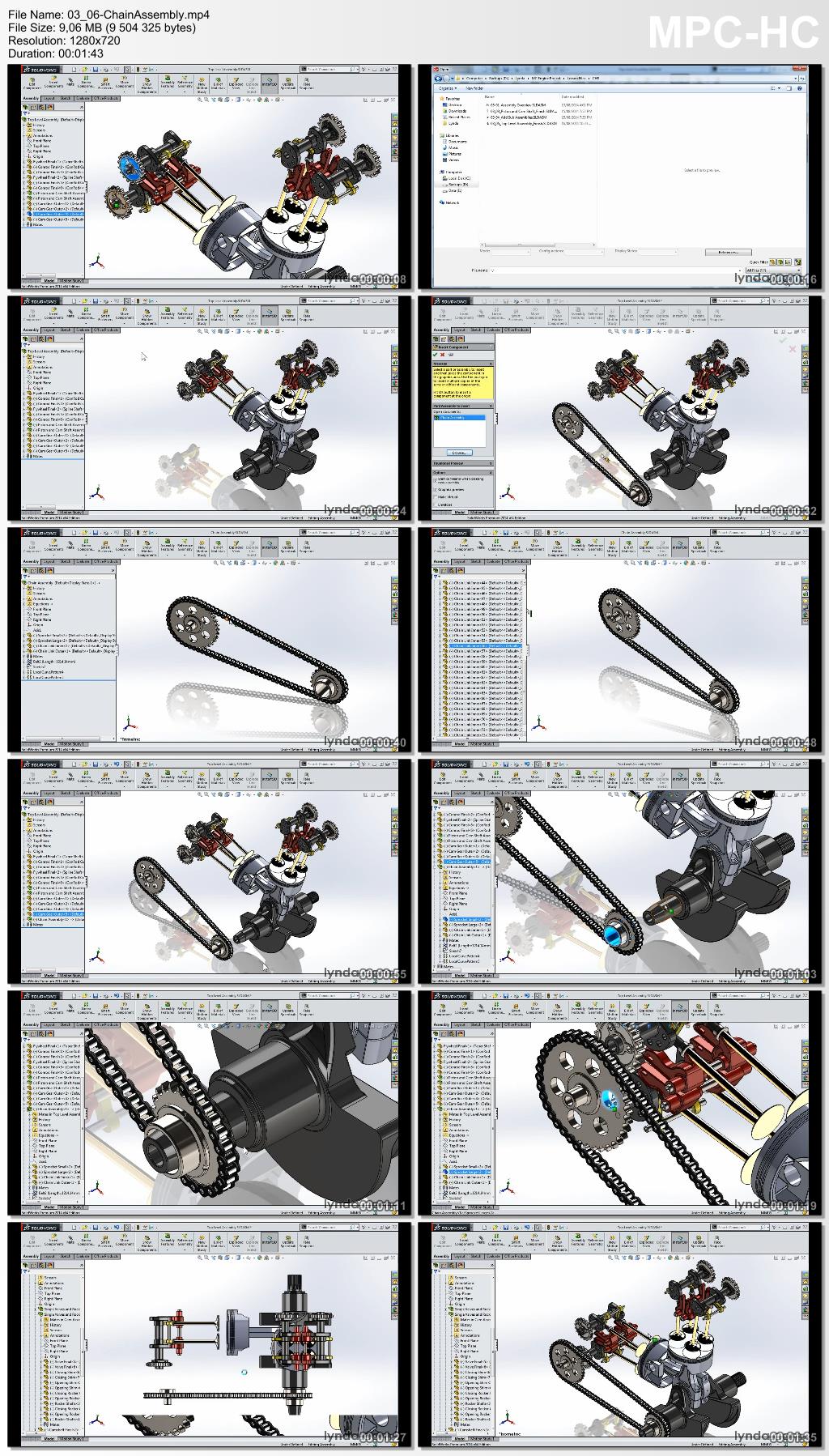 Lynda - Modeling a Motorcycle Engine with SolidWorks