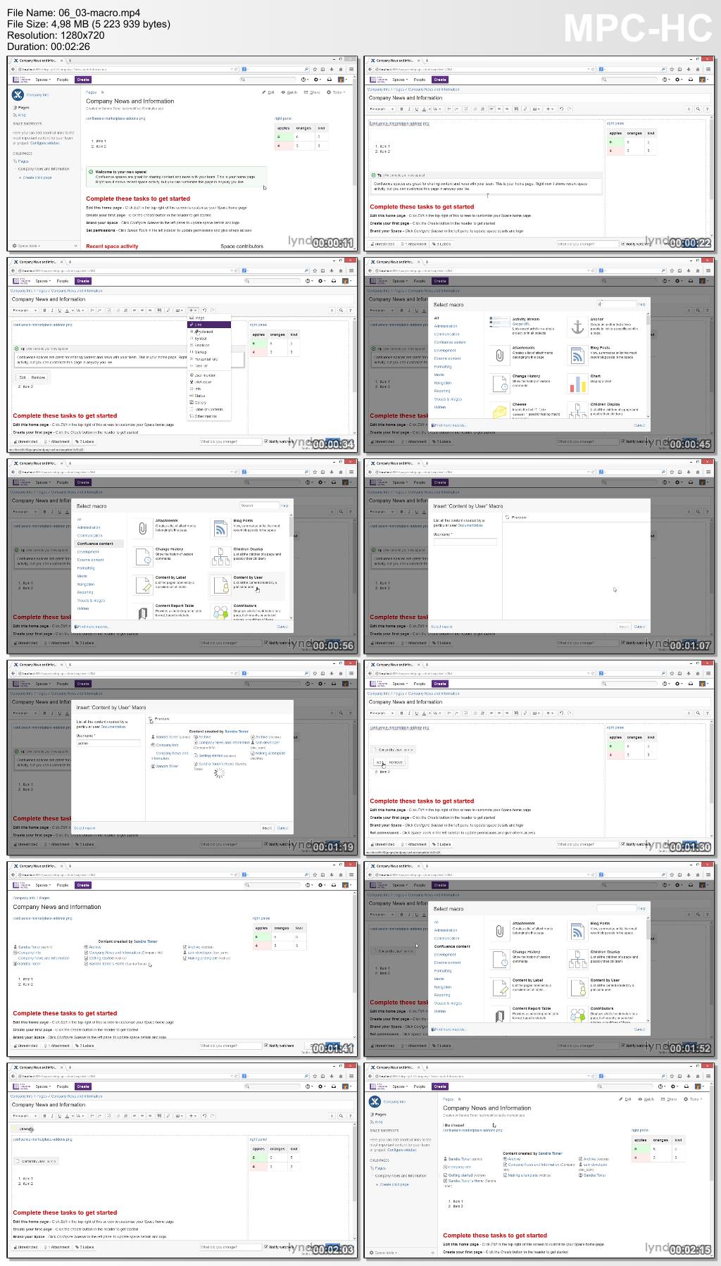 Lynda - Installing and Administering Atlassian Confluence