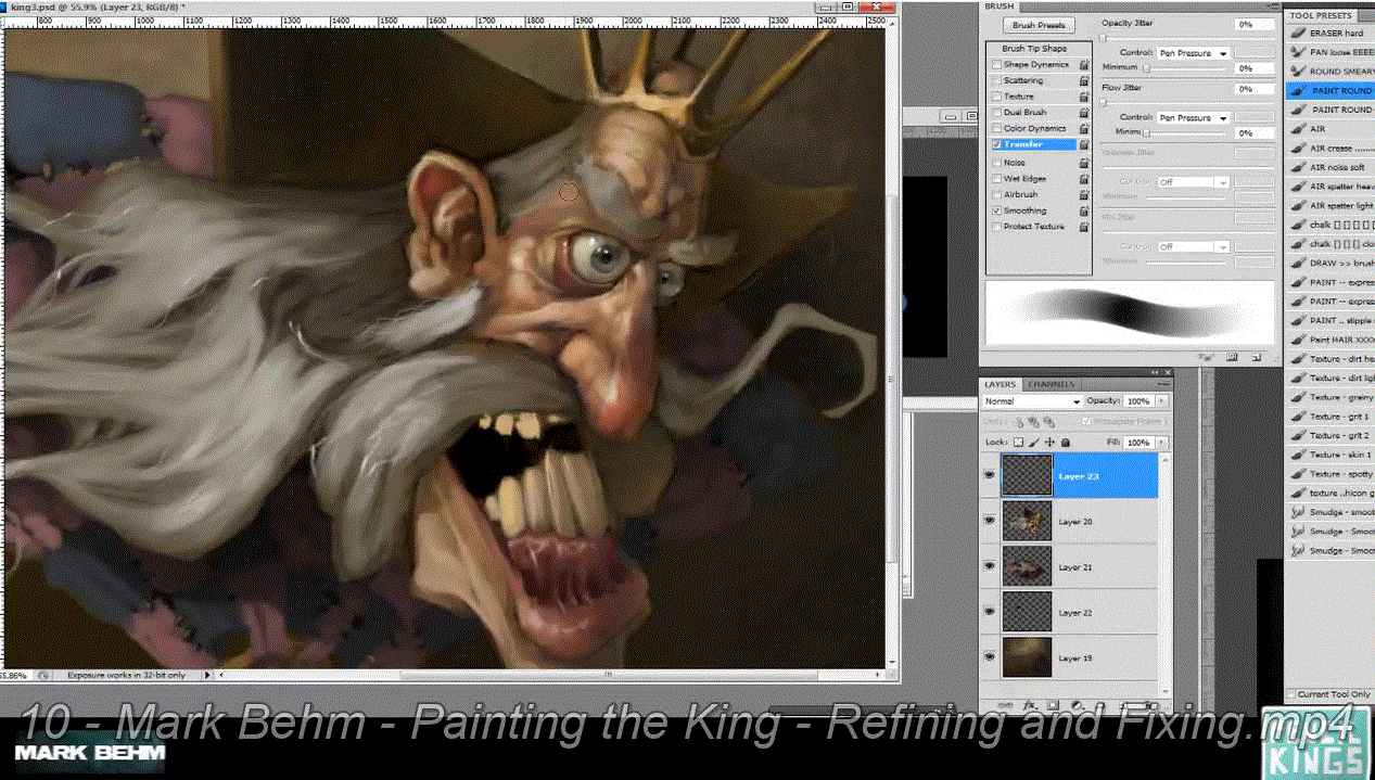 Pencil Kings - Painting the King with Mark Behm 