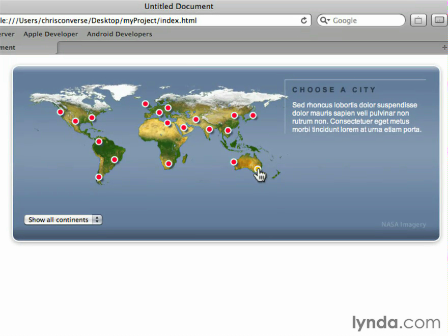 jQuery Projects: Creating an Interactive Map [repost]