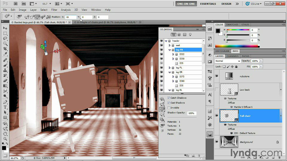 Photoshop CS5 Extended One-on-One: 3D Fundamentals