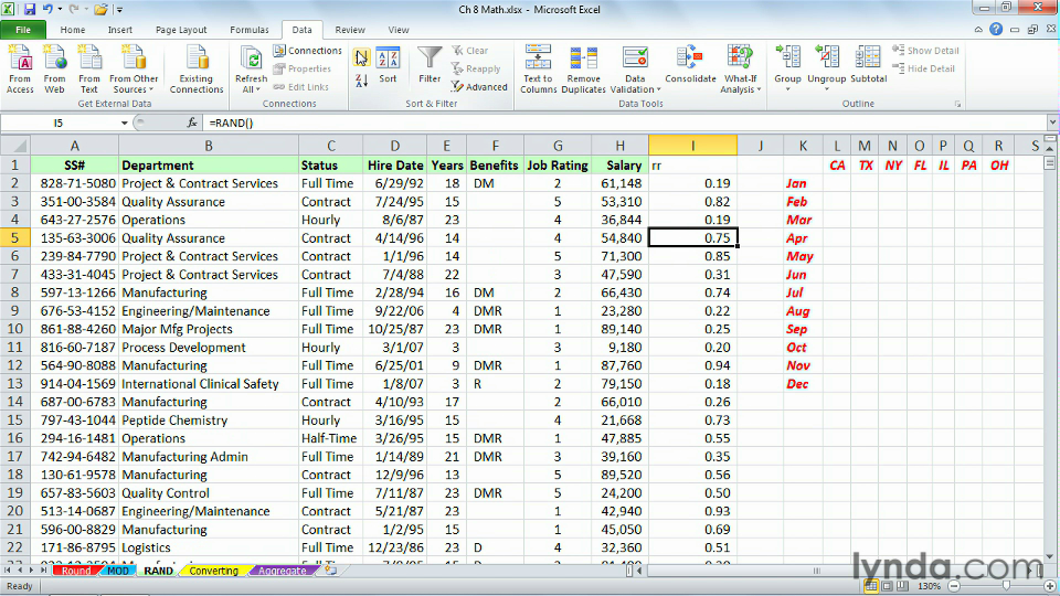 Excel 2010: Advanced Formulas and Functions