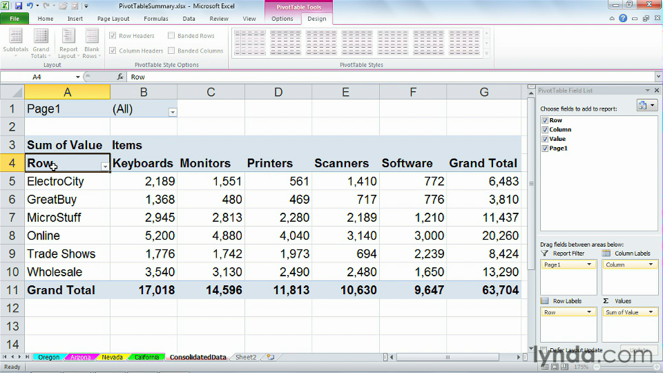 Excel 2010: Managing Multiple Worksheets and Workbooks