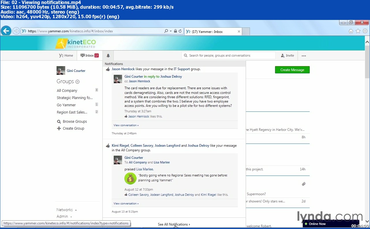 Lynda - Yammer Essential Training