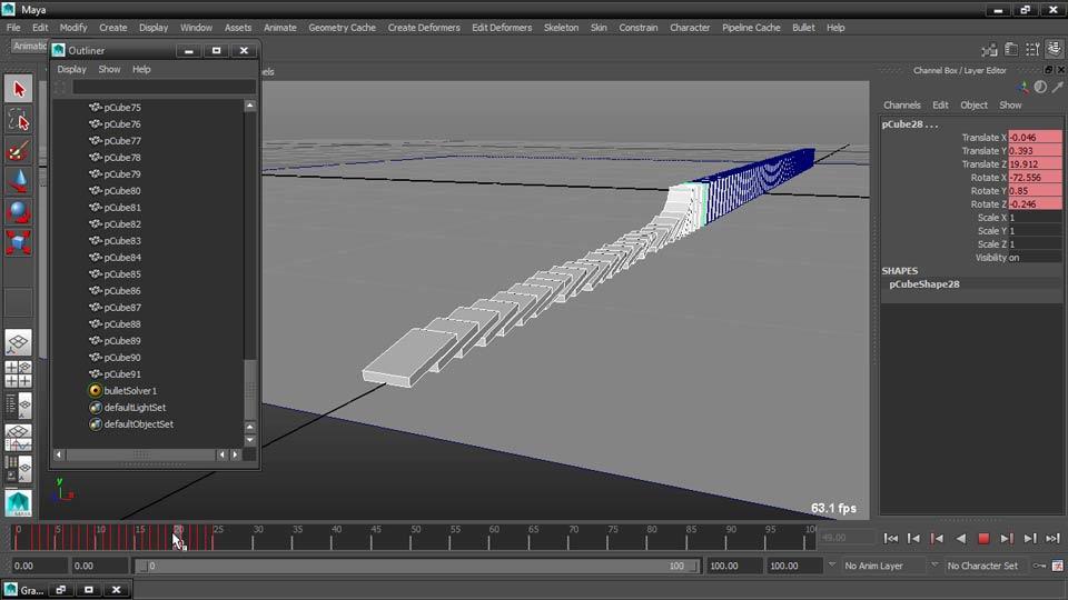 Lynda – Dynamic Simulations with Bullet Physics in Maya