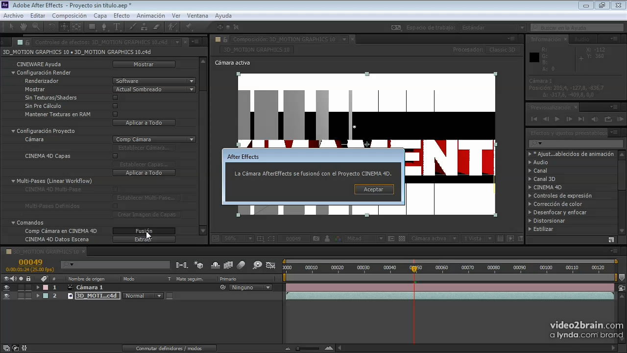 Motion Graphics con CINEWARE y CINEMA 4D