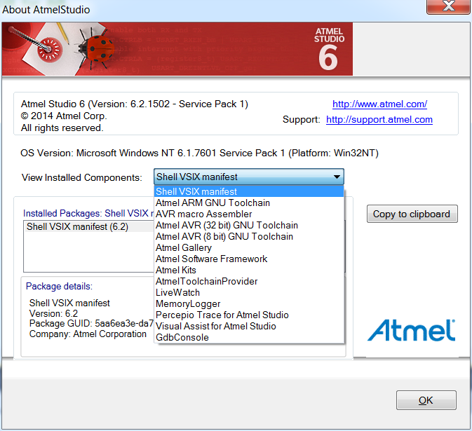 Atmel Studio 6.2 SP1