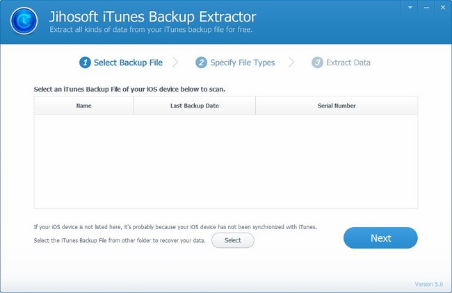 Jihosoft iTunes Backup Extractor Pro 5.0