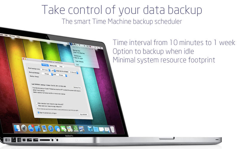 Backup Scheduler for Time Machine v1.5.1 Mac OS X