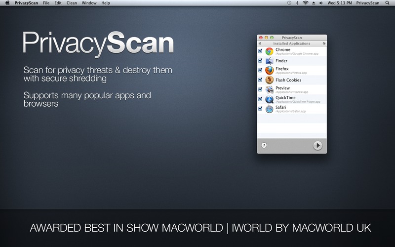 PrivacyScan v1.6 Mac OS X