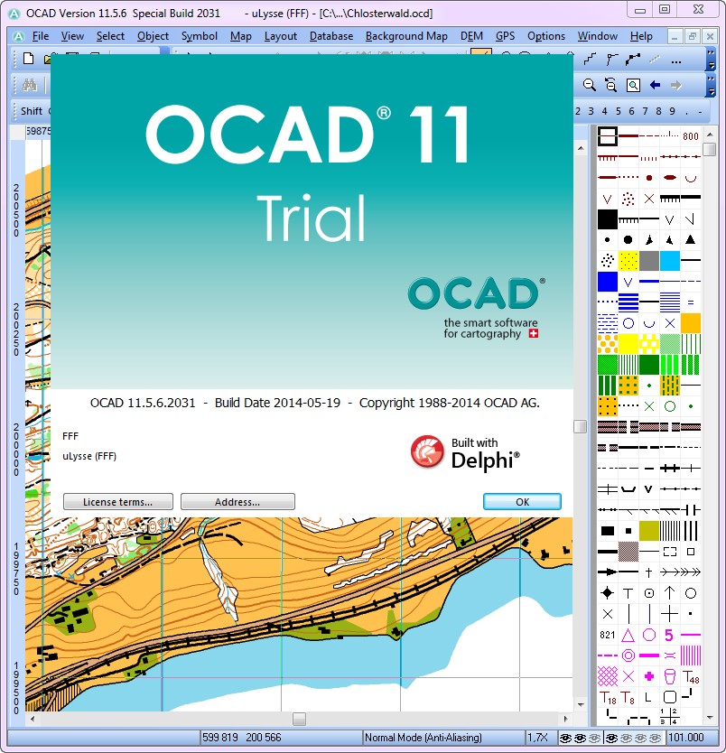 OCAD 11.5.6.2031