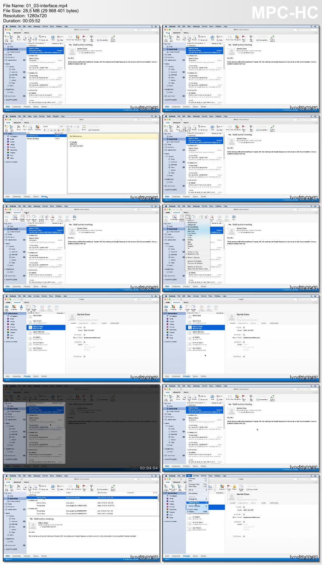 Lynda - Outlook for Mac First Look