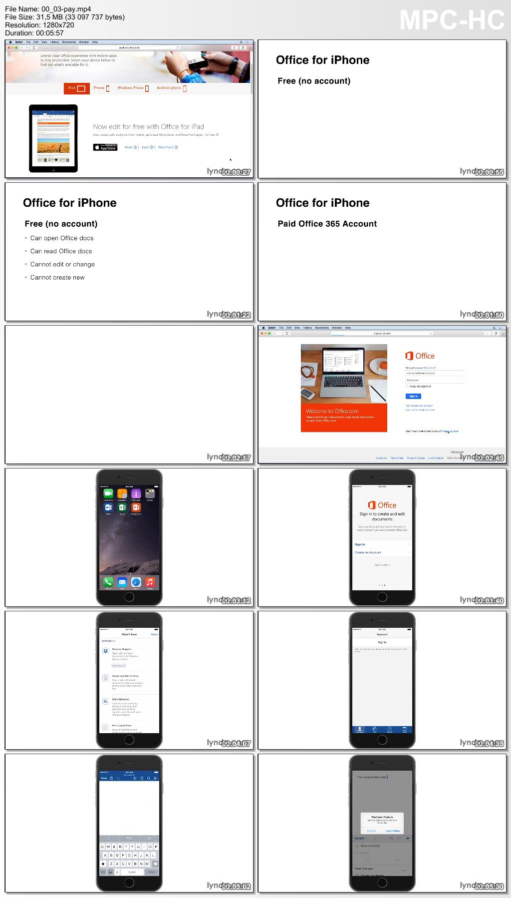 Lynda - Office for iPhone First Look