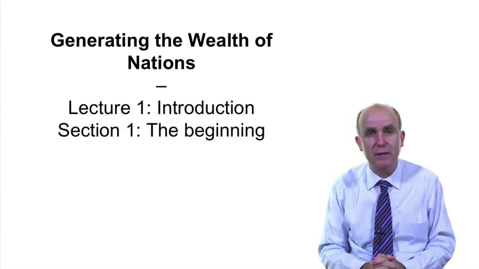 Generating the Wealth of Nations