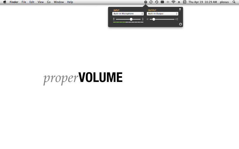 ProperVOLUME v1.1.4 Mac OS X