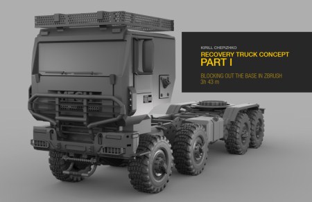 Gumroad – Recovery Truck Concept Part 1 by Kirill Chepizhko