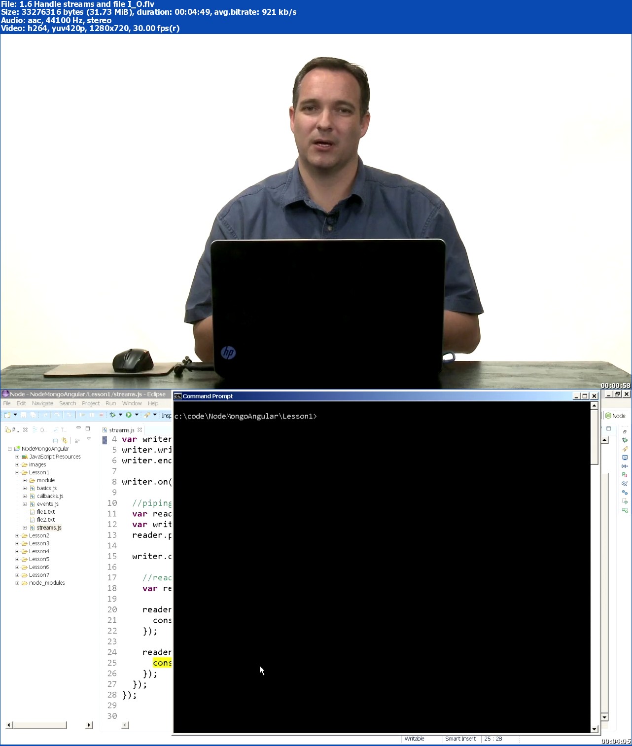 LiveLessons - Node.js, MongoDB and AngularJS Web Development