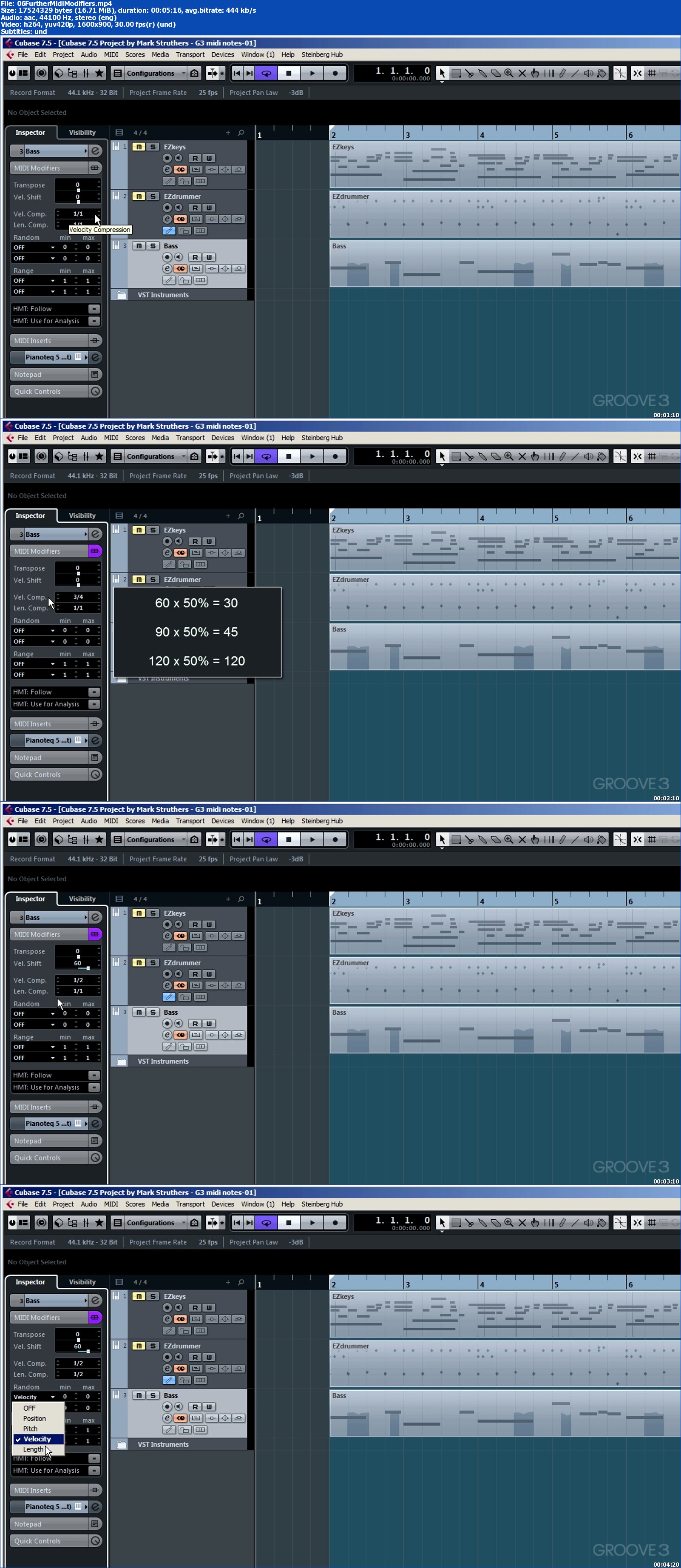 Groove3 - Cubase MIDI Explained