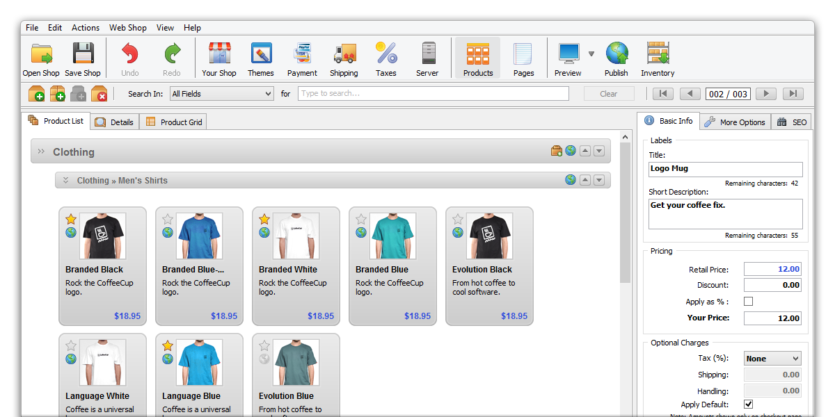 CoffeeCup Shopping Cart Creator Pro v3.9.4355