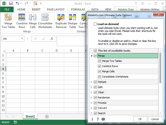 AbleBits Ultimate Suite for Microsoft Excel 2014.3.5.339