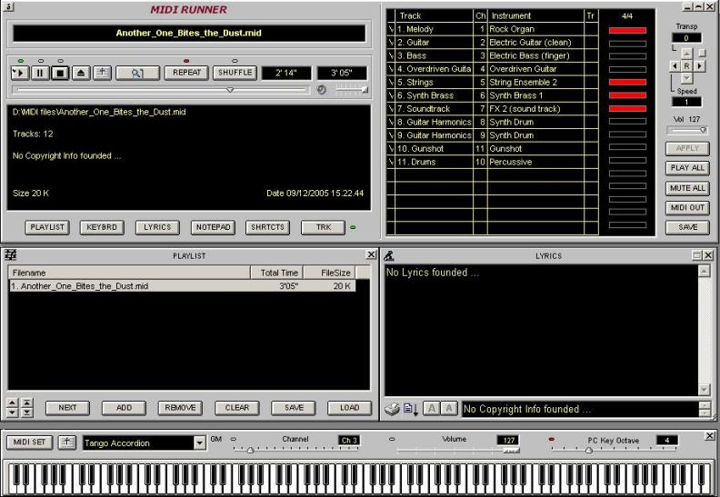 MidiRunner 1.7