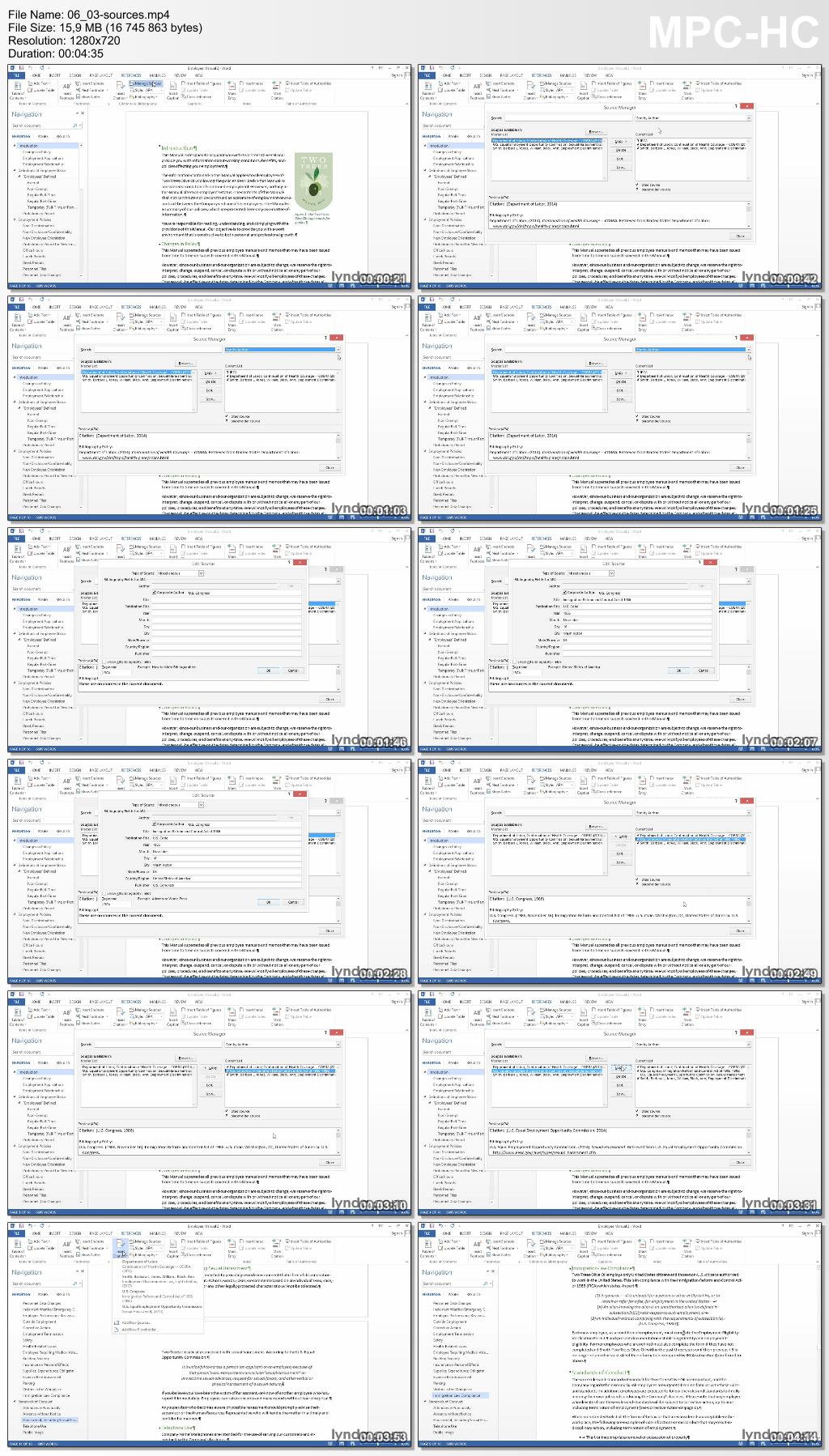 Lynda - Word 2013: Creating Long Documents