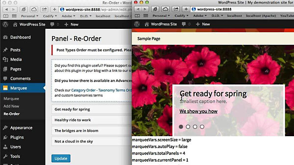 Lynda - Creating a Marquee in WordPress with jQuery (updated Nov 25, 2014)