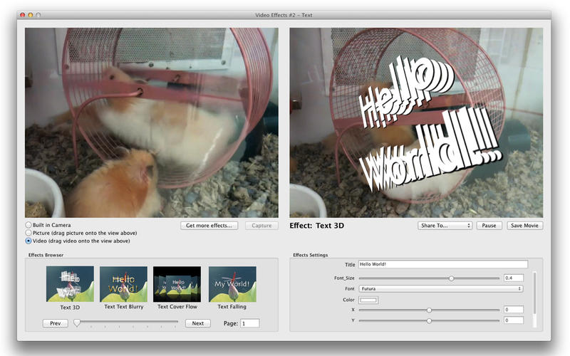 Video Effects 2 Text v3.0.2 Mac OS X