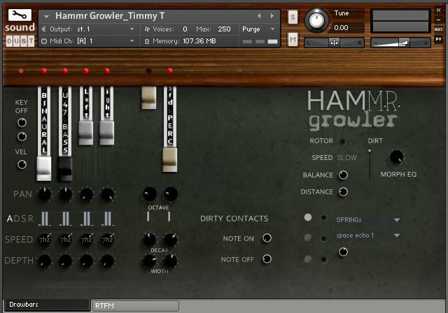 sound DUST Hammr Growler KONTAKT