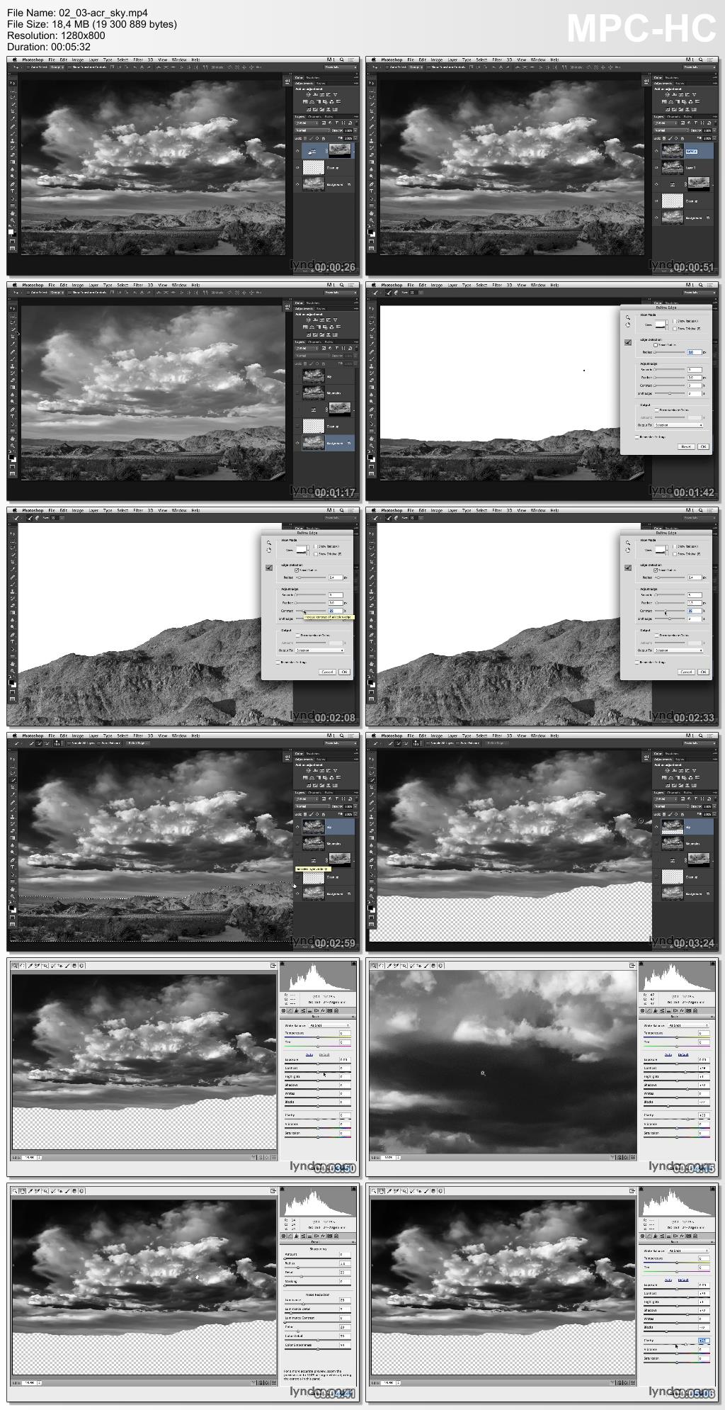 Lynda - Black-and-White Project: Creating a Dramatic Landscape with Lightroom and Photoshop (w/Project Files)