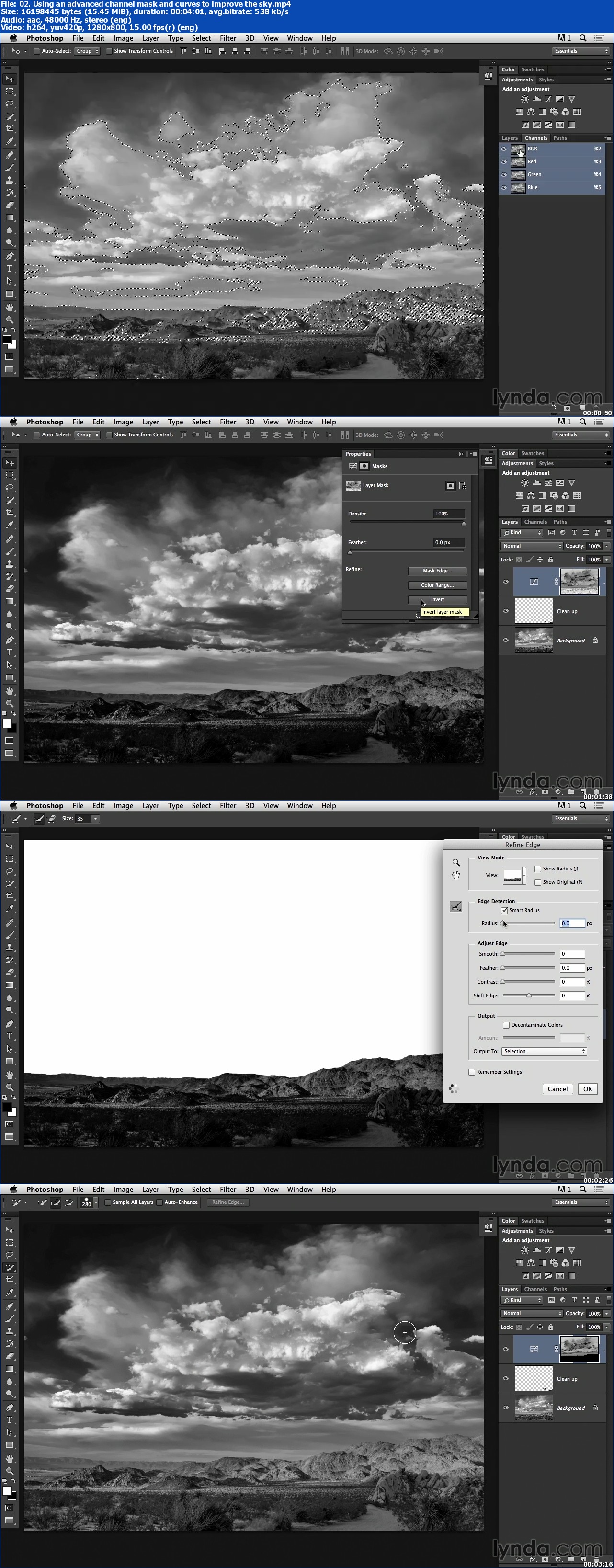 Lynda - Black-and-White Project: Creating a Dramatic Landscape with Lightroom and Photoshop