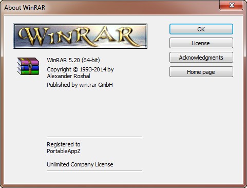 WinRAR 5.20 Final (x86/x64) + Portable