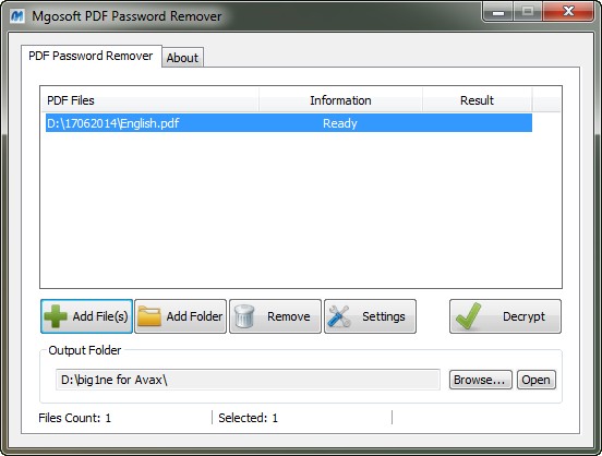 Mgosoft PDF Password Remover 8.2.106