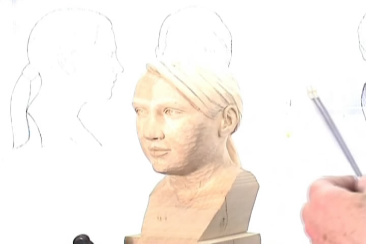 Carving a Female Head