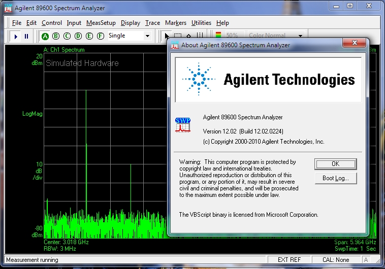 Agilent 89600 VSA Software, version 12.02