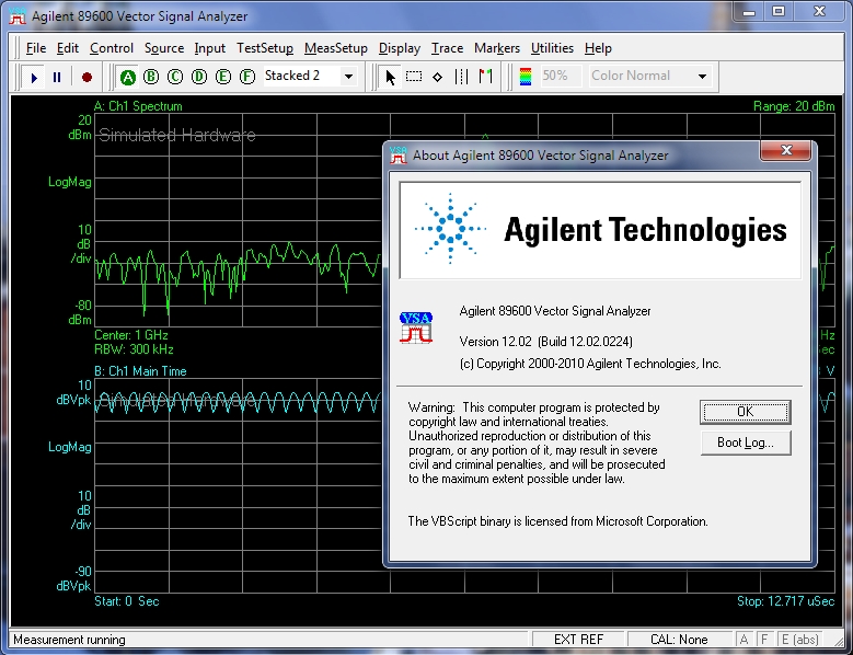 Agilent 89600 VSA Software, version 12.02