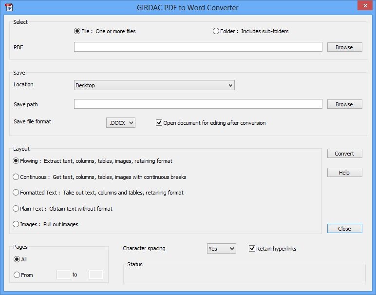 GIRDAC PDF to Word Converter 15.2.2.6