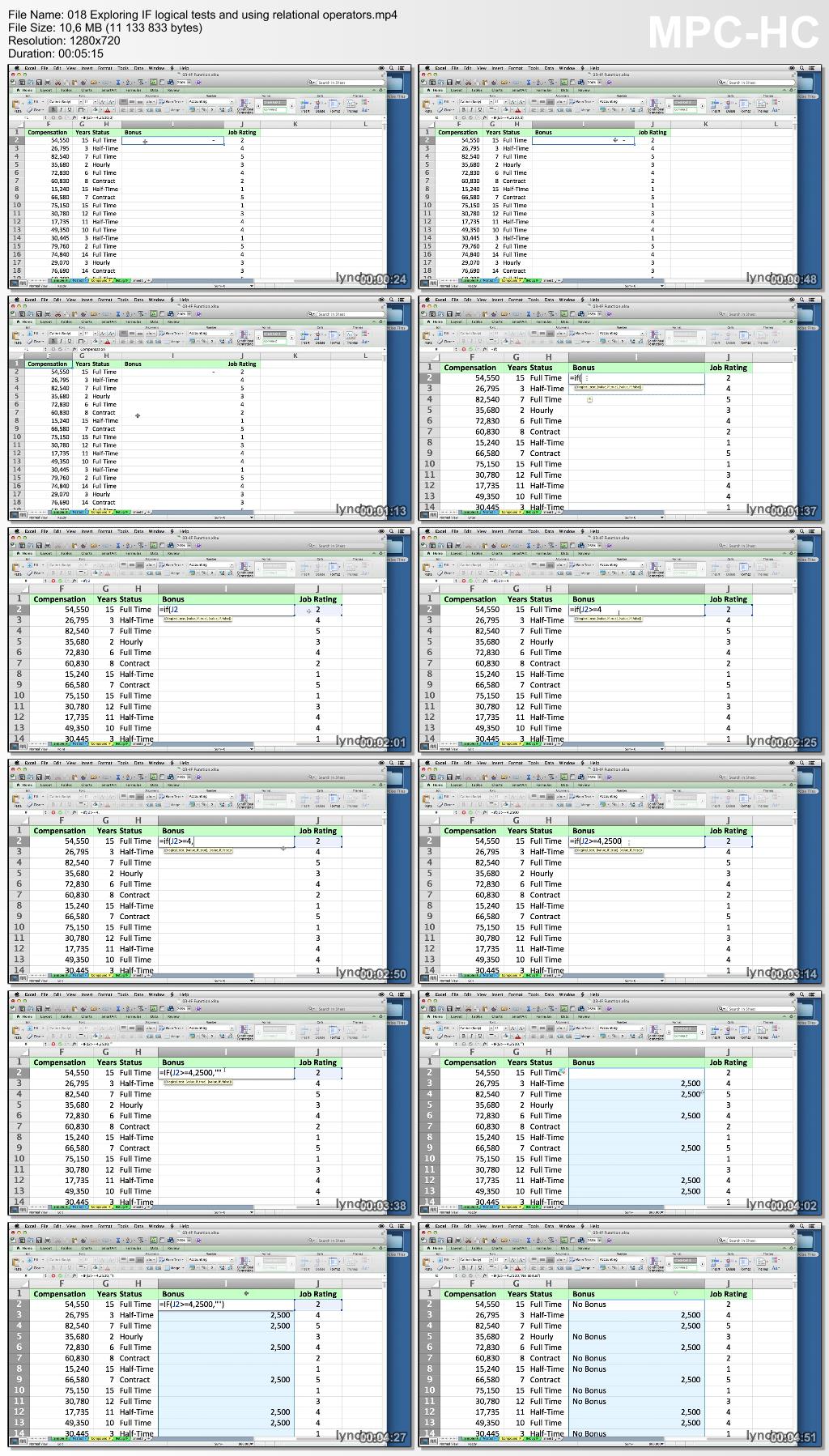 Lynda - Excel 2011 for the Mac: Mastering Formulas and Functions