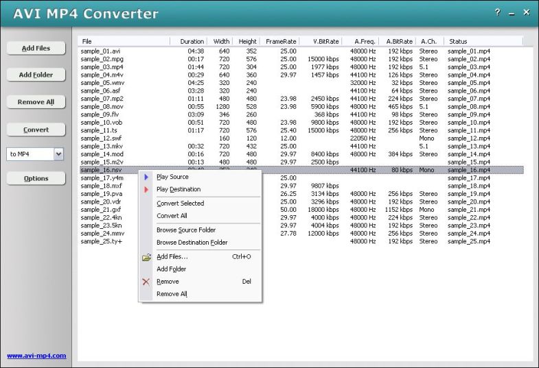 Hoo Technologies AVI MP4 Converter 6.1 Build 1595