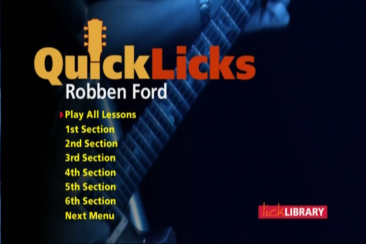 Lick Library - Quick Licks: Robben Ford - Blues Shuffle key of E [repost]